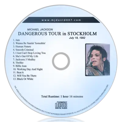 Michael Jackson Dangerous Stockholm second night Audio concert