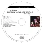 Cd label for The Jacksons Destiny Tour live in New Orleans 1979