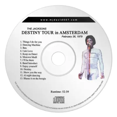 Jacksons Destiny Amsterdam Audio concert