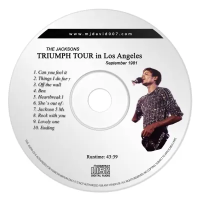 Jacksons Triumph Tour Los Angeles Audio concert