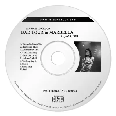Michael Jackson Bad Marbella Audio concert