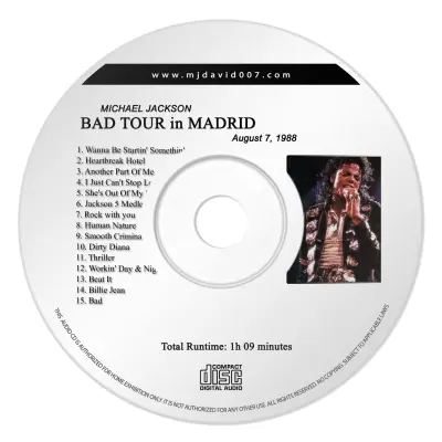 Michael Jackson Bad Madrid Audio concert