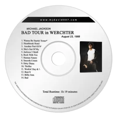 Michael Jackson Bad Werchter Audio concert