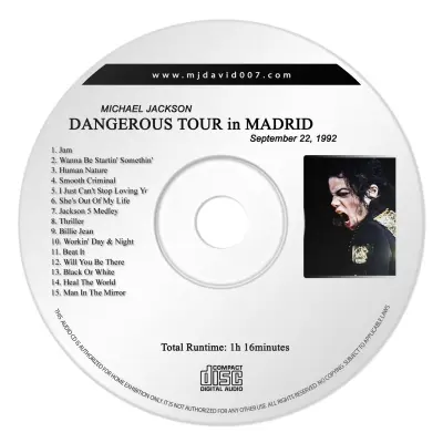 Michael Jackson Dangerous Madrid Audio concert
