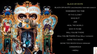 MJ Timeless Video Anthology - Dangerous menu