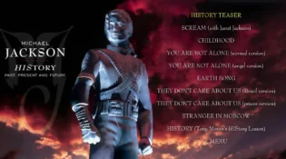 MJ Timeless Video Anthology - HIStory menu