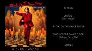 MJ Timeless Video Anthology - Blood on the dance floor menu