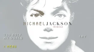 MJ Timeless Video Anthology - Invincible menu