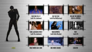 MJ Timeless Video Anthology - Bonus menu