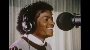 Michael Jackson recording The girl is mine from Thriller 40