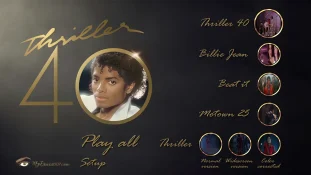 Michael Jackson Thriller 40 Bluray menu