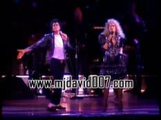 Michael Jackson and Sheryl Crow performing in Yokohama in 1987