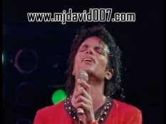 Michael Jackson performing in Australia in 1987