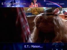 E.T. the Extra-Terrestrial with a woman wig