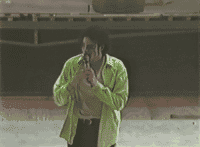 Michael Jackson rehearsing for the Dangerous Tour