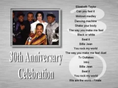 Michael Jackson - 30th Anniversary Celebration