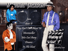 Dvd menu for Michael Jackson making of