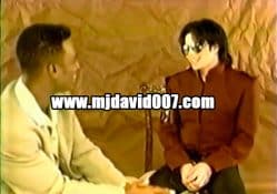 Michael Jackson talking with Bill Bellamy