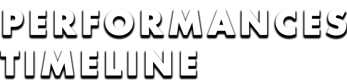 Michael Jackson - Performances Timeline