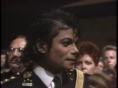 Michael Jackson during the American Music Awards 1986