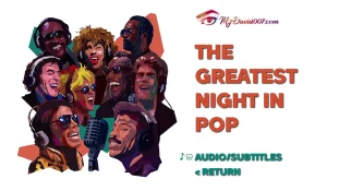 We are the World - The Greatest Night in Pop bluray menu