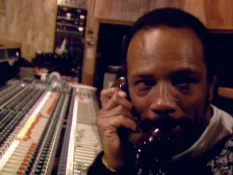 Quincy Jones on the phone during We are the world